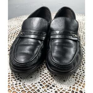 HUSH PUPPIES Black Leather Slip-ons Casual/dressy Men’s Sz 9.5M sku 3332